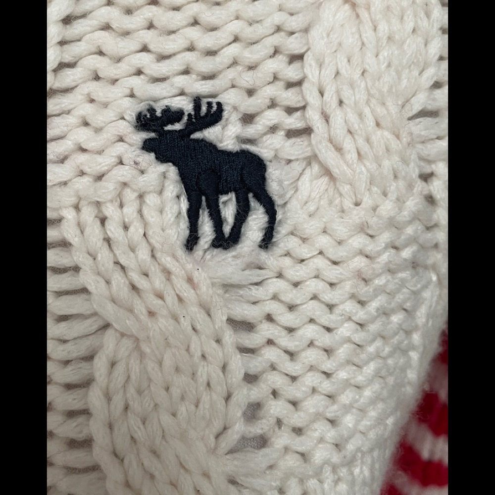 Abercrombie & Fitch Red and White Striped Sweater - Picture 4 of 7